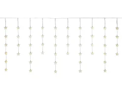 LED-Vorhang Sterne 130 LEDs Warmweiß Transparentes Kabel 5 m