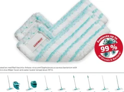 Leifheit 2er Set Wischbezug Profi XL 42 cm Bezug Glatte Böden