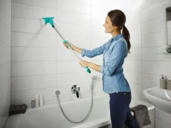 Leifheit Fliesen-& Wannenwischer Flexipad mit Teleskopstiel