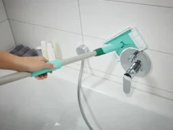 Leifheit Fliesen-& Wannenwischer Flexipad mit Teleskopstiel