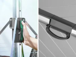 Leifheit Wäschespinne Linomatic Plus 60m Leine Wäscheständer höhenverstellbar