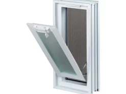 Best Fuchs Design Lüftungsfenster mit Fliegengitter anstatt 2 Glasbausteine 19 cm x 19 cm x 8 cm