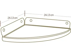 Lifetime Eckregal für Gerätehaus aus Kunststoff Anthrazit