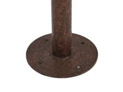 Lindby Außenleuchte Laterne Zayn 10036409 Retro Vintage Antik in Braun aus Aluminium 1-flammig E27