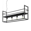 Lindby Pendelleuchte Grisela 9626896 Modern in Schwarz aus Metall 4-flammig E27 Wohnzimmerleuchte