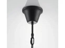 Lindby Pendelleuchte Laterne Rozalie 9624814 Retro Vintage Antik in Schwarz aus Metall 1-flammig E27 Flurleuchte