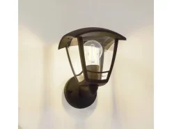 New Lindby Wandleuchte Außen Laterne Isidoro 10025889 Spritzwassergeschützt Modern in Schwarz 1-flammig E27