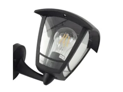 New Lindby Wandleuchte Außen Laterne Isidoro 10025889 Spritzwassergeschützt Modern in Schwarz 1-flammig E27