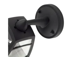 New Lindby Wandleuchte Außen Laterne Isidoro 10025889 Spritzwassergeschützt Modern in Schwarz 1-flammig E27