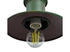 Sale Lindby Wandleuchte Außen Laterne Eloretta 10025907 Spritzwassergeschützt Landhaus Vintage Rustikal in Grün aus Metall 1-flammig E27