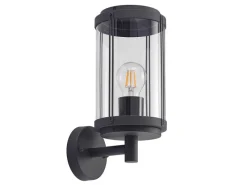 Online Lindby Wandleuchte Außen Laterne Ojali 9926007 Spritzwassergeschützt Modern in Schwarz aus Aluminium 1-flammig E27