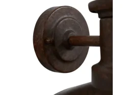 Lindby Wandleuchte Außen Laterne Eloretta 10025908 Spritzwassergeschützt Landhaus Vintage Rustikal in Braun aus Metall 1-flammig E27