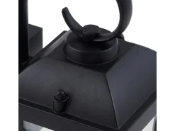 Lindby Wandleuchte Außen Laterne Eloane 10025926 Spritzwassergeschützt Modern in Schwarz aus Edelstahl 1-flammig E27