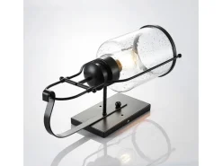 Hot Lindby Wandleuchte Wandlampe Innen Laterne Rozalie 9624813 Retro Vintage Antik in Schwarz aus Metall 1-flammig E27 Flurleuchte