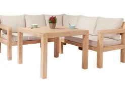 Outlet Lounge-Set mit Esstisch Morenci 4-teilig aus Akazienholz FSC®