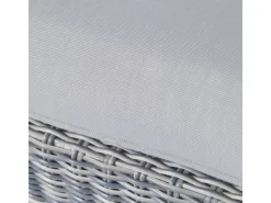 Lounge-Set mit Esstisch Vermont 6-teilig aus Polyrattan