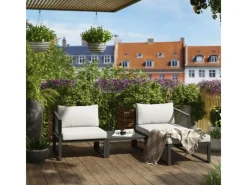 Discount Lounge-Set Willa 4-teilig aus Aluminium Anthrazit