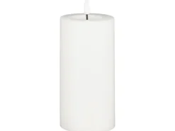 Luca Lighting Kerze Weiß 15 cm x 7,5 cm LED mit Timer Warm Weiß