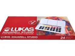 Clearance Lukas Aquarell Studio Aquarellfarben-Reiseset 24 x 1/2-Näpfchen