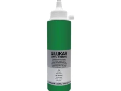 Lukas Cryl Studio Acrylfarbe Plastikflasche Saftgrün 250ml