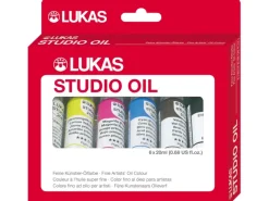 Sale Lukas Studio Oil Ölfarben-Set mit 6 x 20 ml Farbtuben