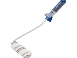 LUX-TOOLS LUX Lasurroller 12 cm Nylon Braun-Grün-Gestreift