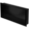 New LuxeBath Wandnische aus Edelstahl 60x30x10 cm Schwarz Duschnische Einbauregal