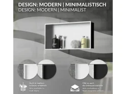 LuxeBath Wandnische Edelstahl 60x30x10 cm Silber Duschnische Rahmen Einbauregal