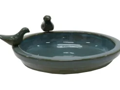 Discount M Collections Vogelbad Rund 3,5 cm x 30 cm x 30 cm Grün Moosgrün