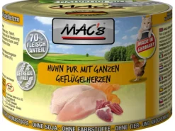 Sale Mac's Katzen-Nassfutter Huhn Pur mit Geflügelherzen 200 g