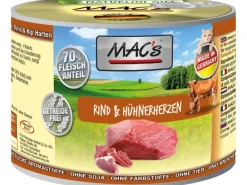 Mac's Katzen-Nassfutter Rind und Hühnerherzen 200 g