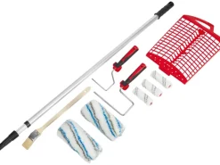 Malerset 10-teilig mit Teleskopstab