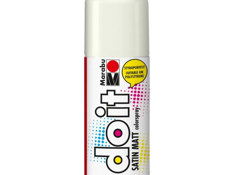 Clearance Marabu Colorspray Do It Satin Matt 150 ml Weiß