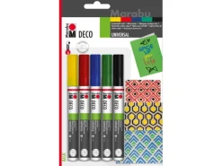Clearance Marabu Deco Painter Acrylmalstifte 5er-Set Miene 2-4 mm