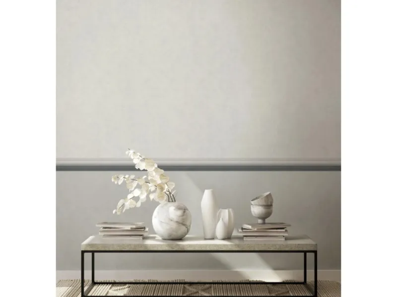 New Marburg Bordüre 5 m x 0,09 cm Streifen Modern Beige FSC®