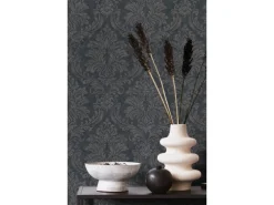 Best Marburg Vliestapete GZSZ Ornament 10,05 m x 0,53 m FSC® Schwarz