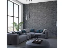 Discount Marburg Vliestapete Imagine Holz/Stein Schwarz