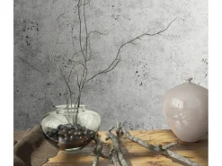 Marburg Vliestapete in Leicht Glänzender Betonoptik Uni Grau-Silber FSC®