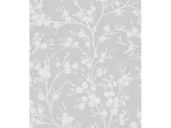 Discount Marburg Vliestapete Ivy Nov Floral FSC® Grau-Weiß