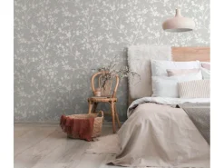 Discount Marburg Vliestapete Ivy Nov Floral FSC® Grau-Weiß