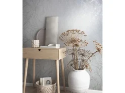 Marburg Vliestapete mit Geschwungenen Glänzenden Linien Grafik Weiß FSC®