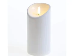 Clearance MARELIDA LED Kerze Für Außen Terrasse Balkon Garten 3D Flamme Flackernd Timer H 15cm