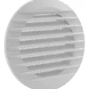 New Marley Lüftungsgitter 160 x 125 mm rund zum Einbau in Rohr Weiß
