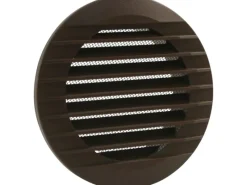 Marley Lüftungsgitter 140 x 100 mm rund zum Einbau in Rohr Braun