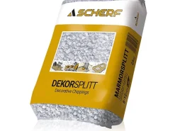 Hot Scherf Marmorsplitt Silber-Grau 8 - 12 mm 25 kg PE-Sack