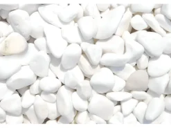 Scherf Marmorzierkiesel Thassos-Weiß 25 - 50 mm 25 kg PE-Sack