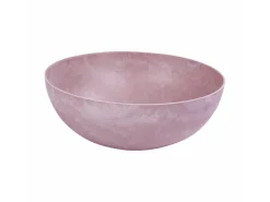 matches21 HOME&HOBBY Pflanzschale für Draussen in Alt-Rosa Marmoriert 20 x 7,5 cm