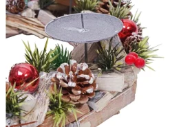 Online MCW Adventskranz H50 Holz ohne Kerzen Grau