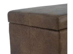 MCW Aufbewahrungs-Truhe Kriens Stoff/Textil 45x114x45cm Wildlederimitat