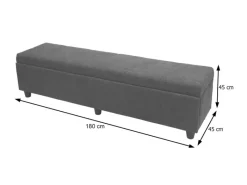 Hot MCW Aufbewahrungs-Truhe Kriens XXL Grau